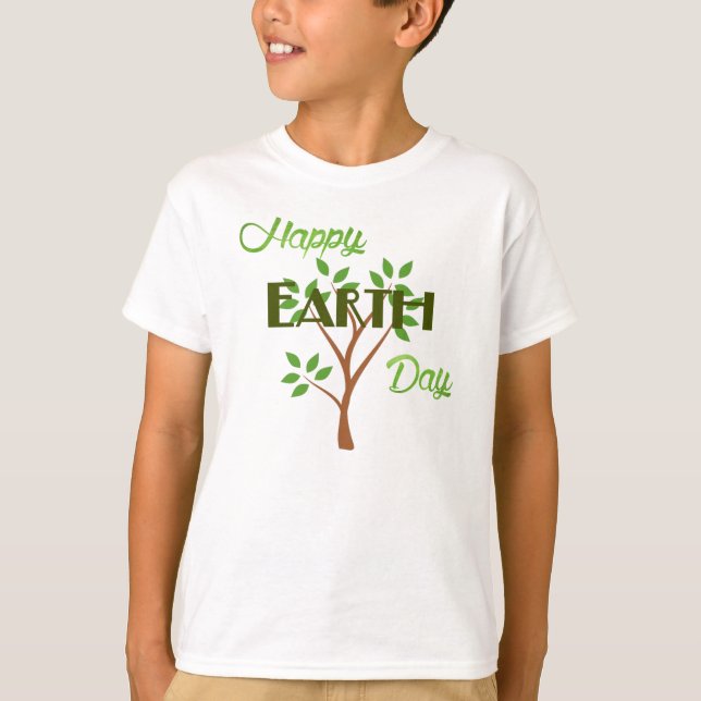 T-SHIRT JOUR DE LA TERRE HEUREUX (Devant)