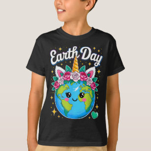 T-shirt Jour de la terre planète restaurer la terre sauver