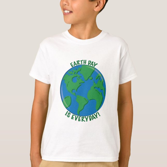 T-shirt Jour de la terre quotidien (Devant)