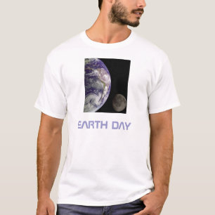 T-shirt Jour de la Terre - Terre et lune