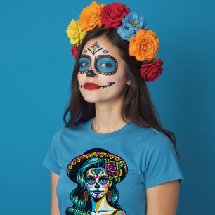T-shirt Jour de la Tradition Morte Día de los Muertos
