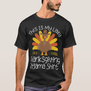T-shirt Jour de la Turquie C'est mon pyjama d'action de gr