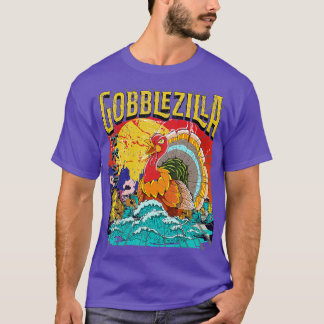 T-shirt Jour de la Turquie Thanksgiving Gobblezilla 1
