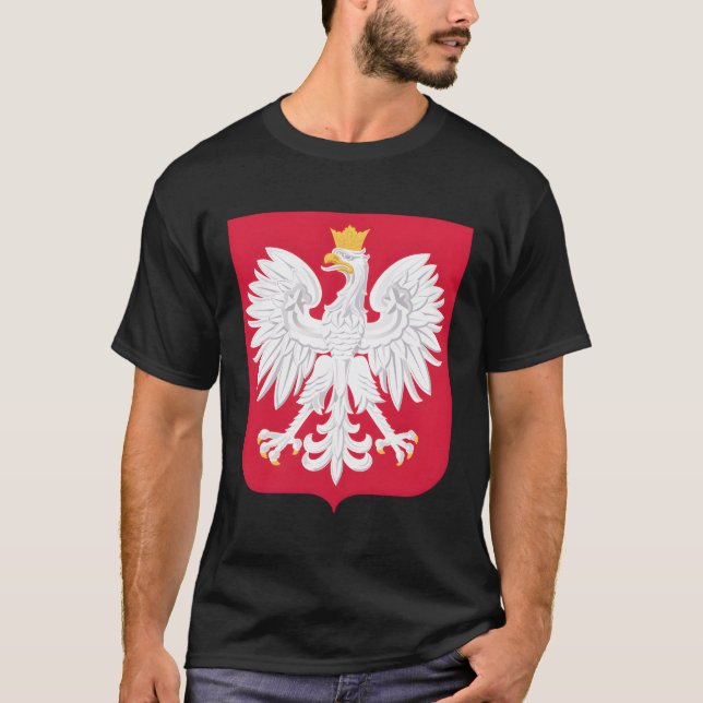 T-shirt Jour de l'Aigle polonais Orzel Biale Aigle blanc P (Devant)
