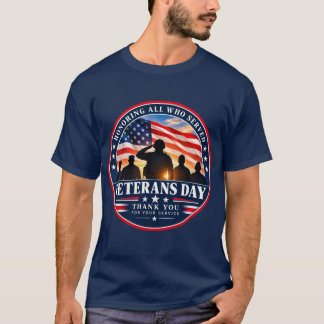T-shirt Jour de l'Armée Hommage à tous ceux qui ont servi