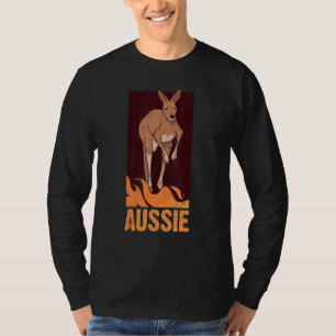 T-shirt Jour de l'Australie Kangourou patriotique australi