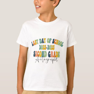 T-shirt Jour De L'École 2E Autographes De Deuxième Année 2