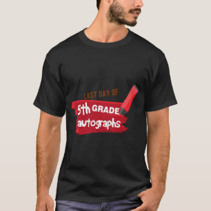 T-shirt Jour De L'École Autographe Élémentaire 5e Année Gr