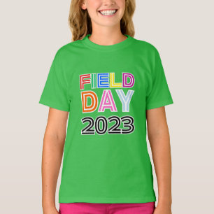 T-shirt Jour de l'école couleur de l'élève Équipe Cheer Sq