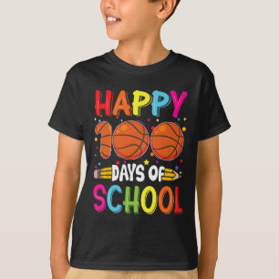 T-shirt Jour De L'École Enseignants Enfants Joyeux 100 Jou