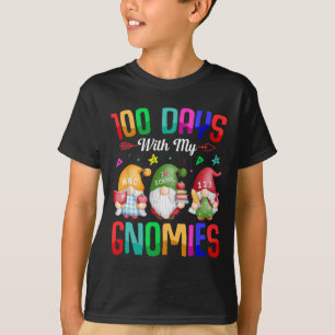 T-shirt Jour De L'École Gnome Enseignants Étudiants 100 Jo
