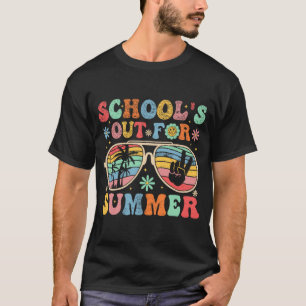 T-shirt Jour de l'école Super sortie pour l'été Enseigneme