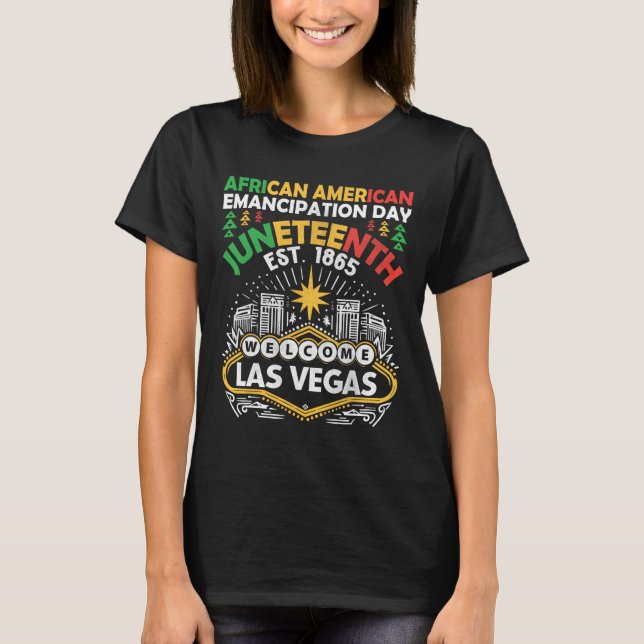 T-shirt Jour de l'émancipation des Afro-Américains Junetee (Devant)