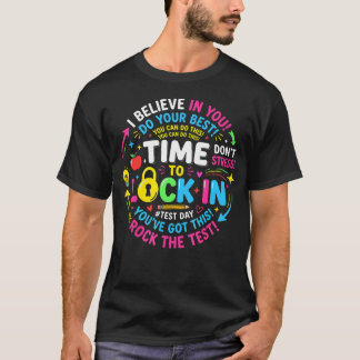 T-shirt Jour de l'épreuve d'État Jour de test