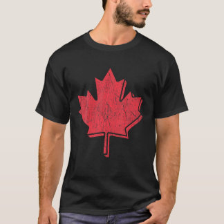T-shirt Jour de l'érable vintage Fier Drapeau canadien