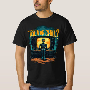 T-shirt Jour de l'Halloween Vibes d'horreur Hommes