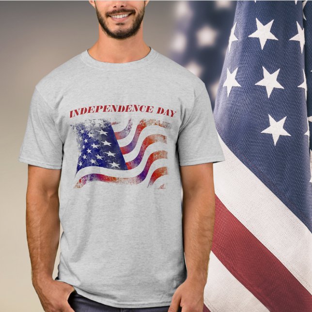 T-shirt Jour de l'Indépendance américaine (American Flag Independence Day T-Shirt)