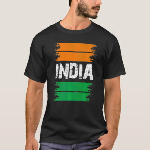 T-shirt Jour de l'indépendance de l'Inde 15 août 1947 Drap