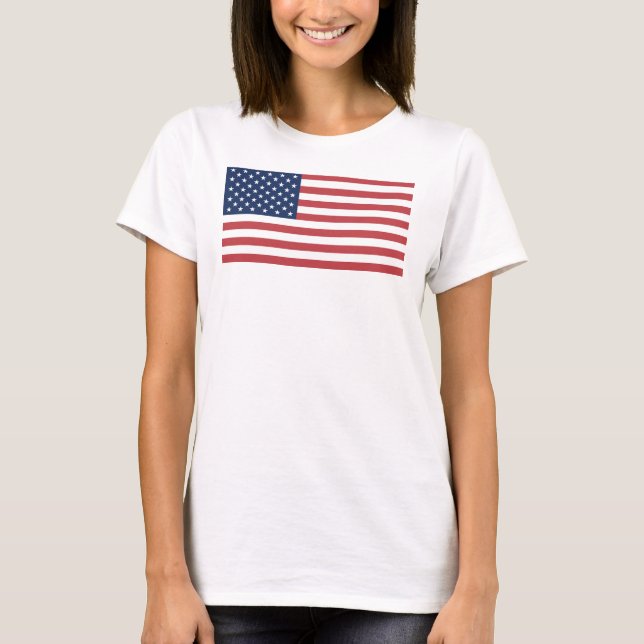 T-shirt Jour de l'Indépendance du drapeau des États-Unis (Devant)