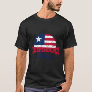 T-shirt Jour de l'indépendance du Libéria 2023 Drapeau lib