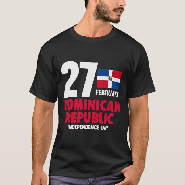 T-shirt Jour de l'Indépendance Fierté Drapeau République D (Devant)
