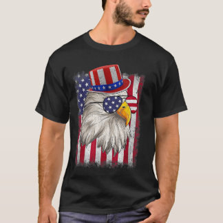 T-shirt Jour de l'Indépendance Joyeux 4 Juillet Design Vin