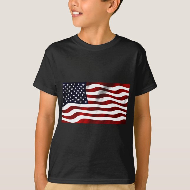T-shirt Jour de l'indépendance patriotique du drapeau amér (Devant)