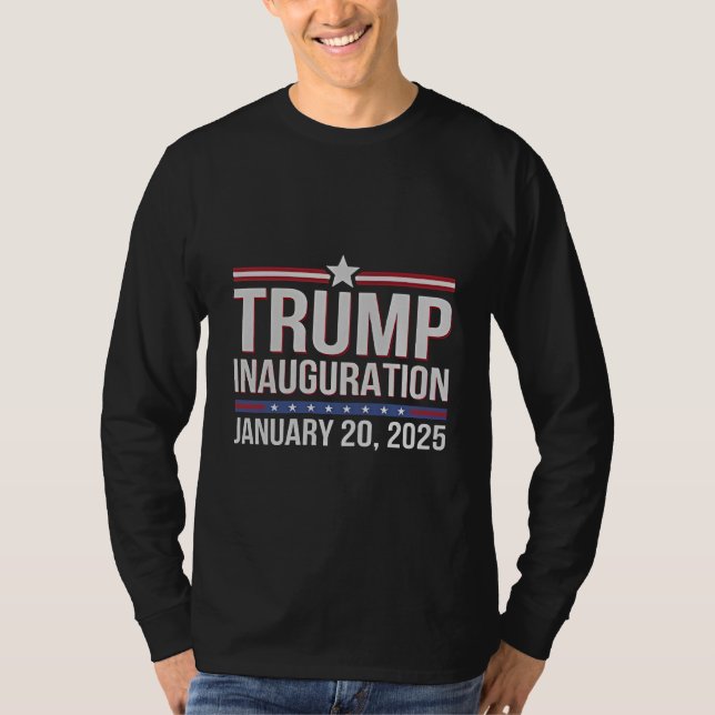 T-shirt Jour de l'investiture de Trump Janvier 2025 Présid (Devant)