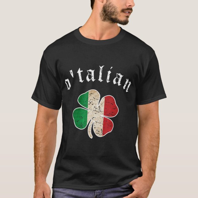 T-shirt Jour de l'Saint Patrick Shirt Irlandais O'talian I (Devant)