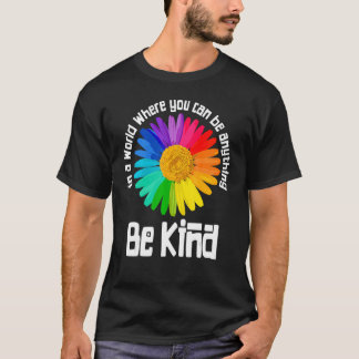 T-shirt Jour De L'Unité Dans Un Monde Où L'On Peut Être N'