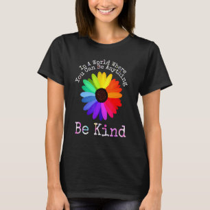 T-shirt Jour De L'Unité Dans Un Monde Où L'On Peut Être N'