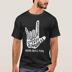 T-shirt Jour de l'Unité Langue des signes orange anti-inti