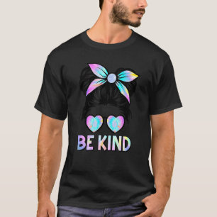 T-shirt Jour de l'Unité Orange Kids Tie Dye Messy Bun Be K