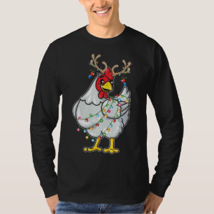 T-shirt Jour de Noël Rindeer Antlers Lumières Pyjama F