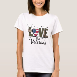 T-shirt Jour de nos vétérans Fier jour de vétéran militair