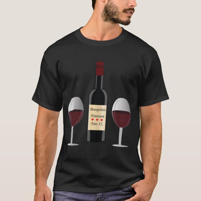 T-shirt Jour de Nouveau Beaujolais (Devant)