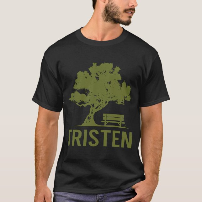 T-shirt Jour de paix - Nom de Tristen (Devant)
