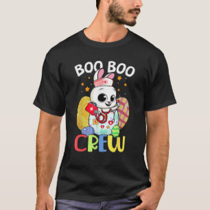 T-shirt Jour De Pâques Boo Boo Crew Nurse Bunny Eggs Drôle