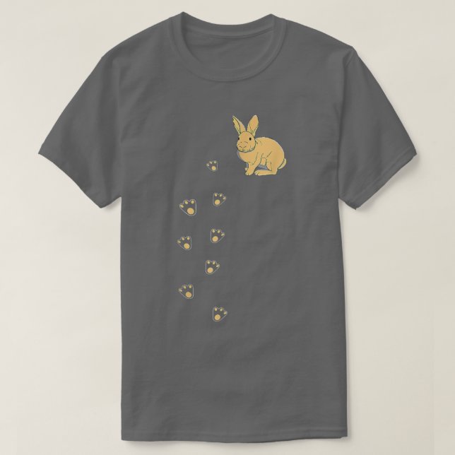 T-shirt Jour de Pâques de lapin mignon  (Design devant)