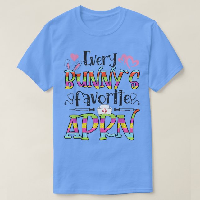 T-shirt Jour de Pâques de l'infirmière préférée d'APRN Bun (Design devant)