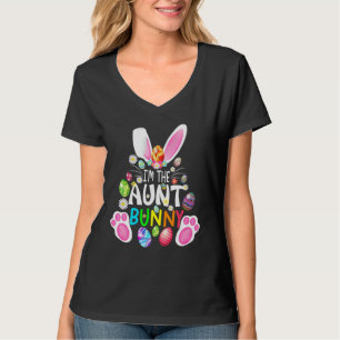 T-shirt Jour de Pâques drôle Je suis Tante Bunny Matching