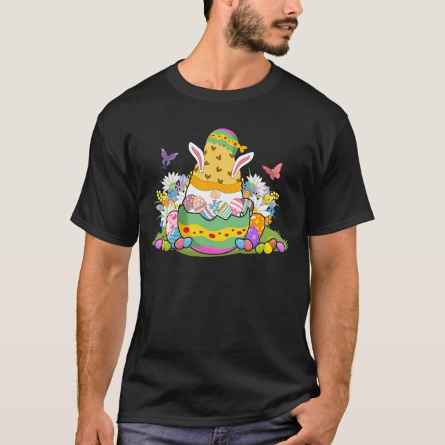 T-shirt Jour de Pâques OEufs Gnomes éclosion (Devant)