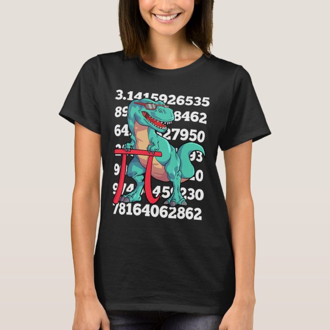 T-shirt Jour de Pi Dinosaure T Rex Drôle Math 3.14 Profess (Devant)