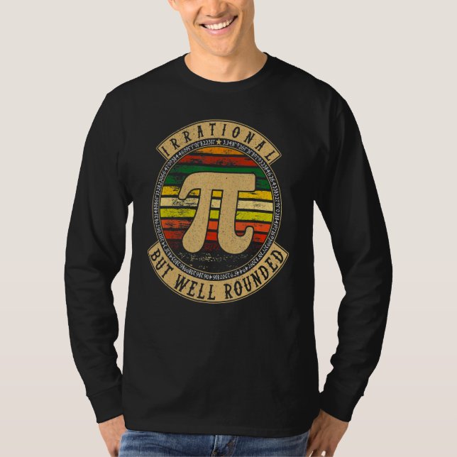 T-shirt Jour de Pi & Geek des maths Nerd Irrationnel Arron (Devant)