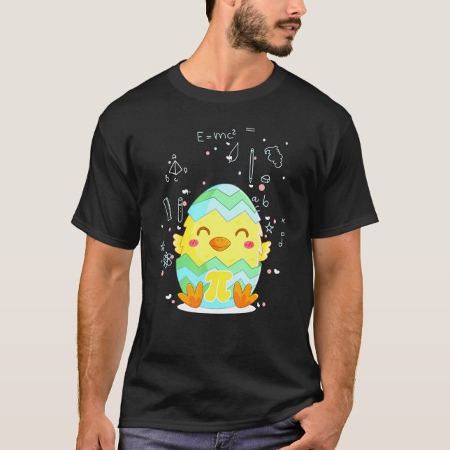 T-shirt Jour de Pi Mignon Poulet Poussin Amour Math 314 Da (Devant)