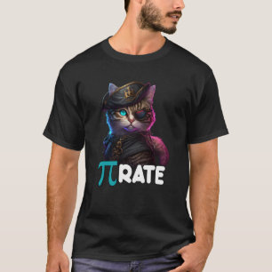 T-shirt Jour de Pi Pirate Chat Mathématiques Professeur de