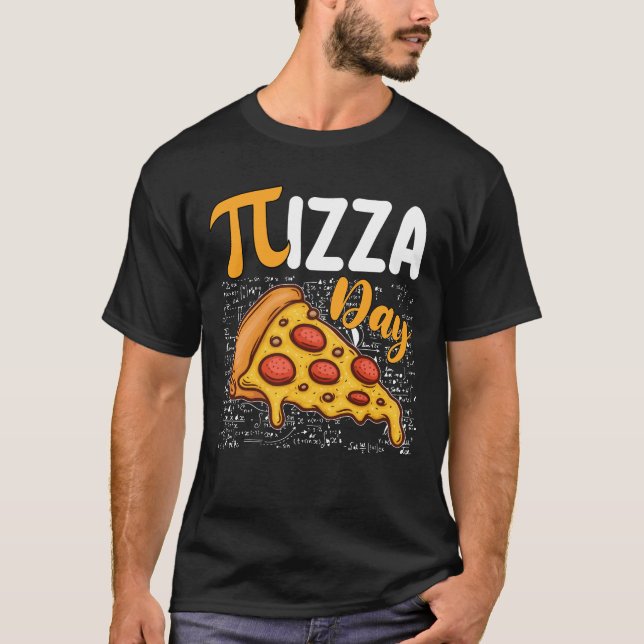 T-shirt Jour de Pi Pizza Mathématiques Amoureux des Mathém (Devant)