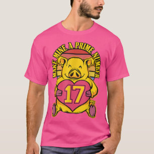 T-shirt Jour de porc jaune - Faites de moi un numéro premi