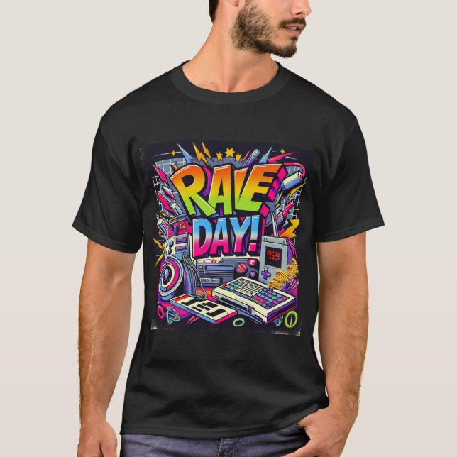 T-shirt Jour de Rave ! - Rétro (Devant)