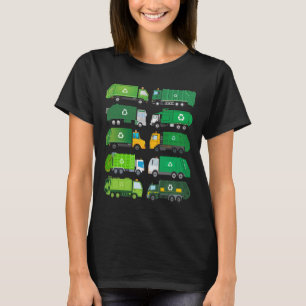 T-shirt Jour de recyclage des camions de transport de marc